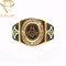 Βαθύ χαραγμένο χρυσό Freemason μασονικό Signet δαχτυλίδι 18K