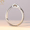 Διευθετήσιμο εξατομικευμένο ασημένιο δαχτυλίδι πετρών Αντιαεροπορικού Πυροβολικού CZ για τις γυναίκες